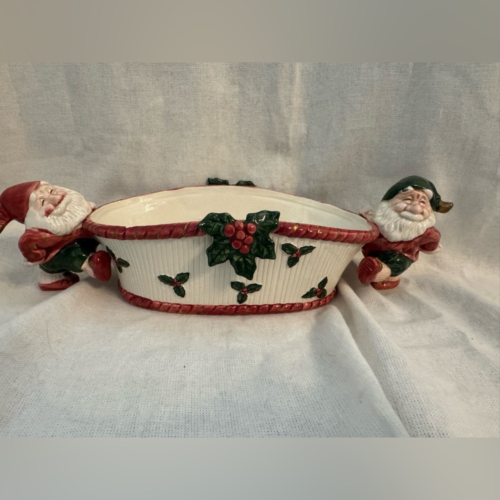 Vintage (1990) Fitz & Floyd Christmas Serve ware